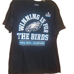Men NFL fanatics  Philadelphia eagles black Super Bowl LII Medium M